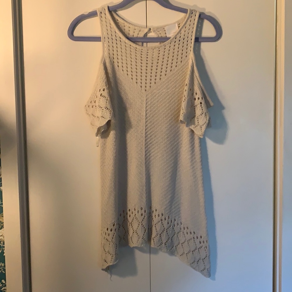 Crochet Cold Shoulder Tee